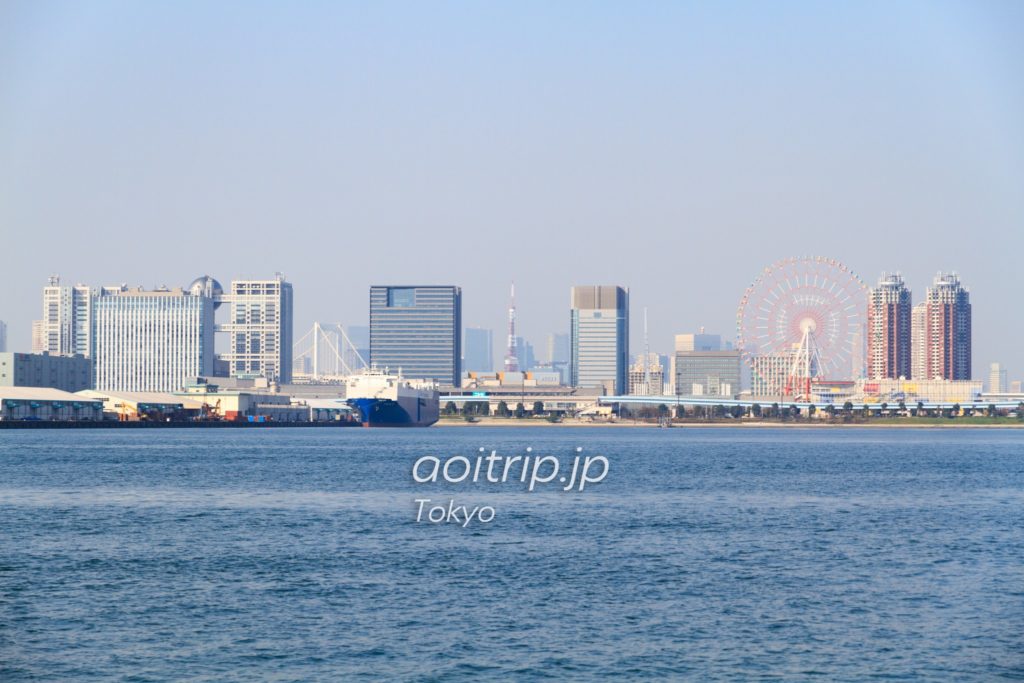 東京湾から見る東京タワー