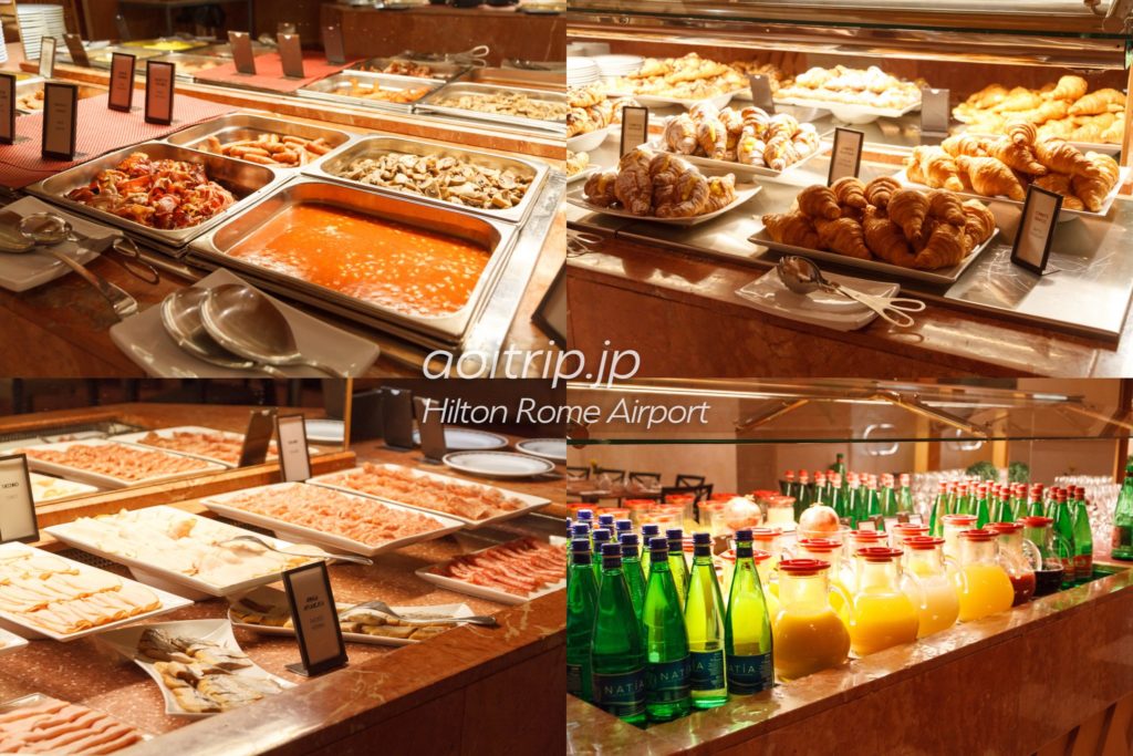 ヒルトンローマエアポートの朝食