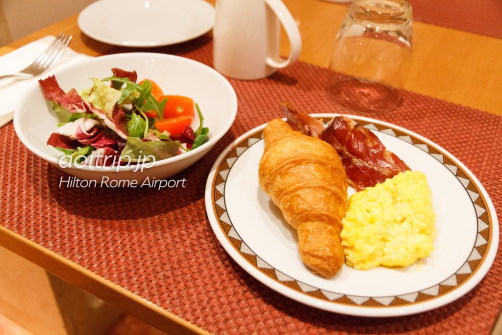 ヒルトンローマエアポートの朝食