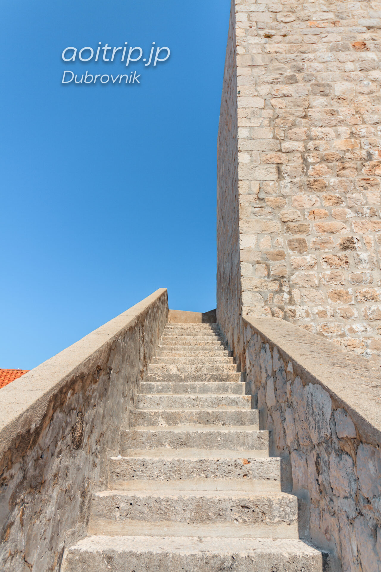 ドゥブロヴニクの城壁　階段