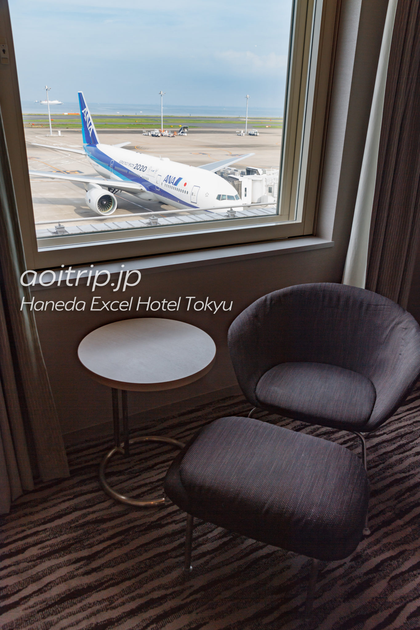 羽田エクセルホテル東急　飛行機・滑走路ビューの眺望