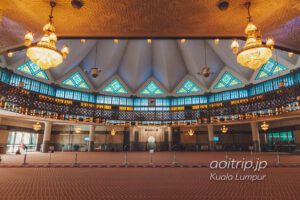 マレーシア国立モスク　礼拝堂