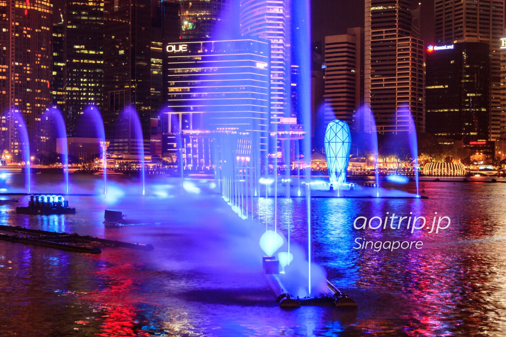 SPECTRA（スペクトラ） マリーナベイの「光と水のシンフォニー噴水ショー」