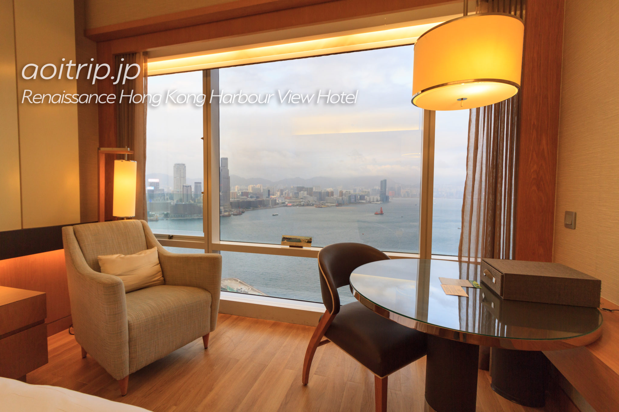 ルネッサンス香港ハーバービューホテルのハーバービュールーム客室