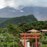 旅の里火山展望台から望む桜島の南岳