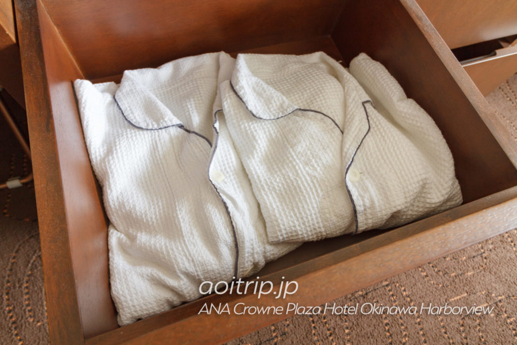 ANAクラウンプラザホテル沖縄ハーバービューのパジャマ