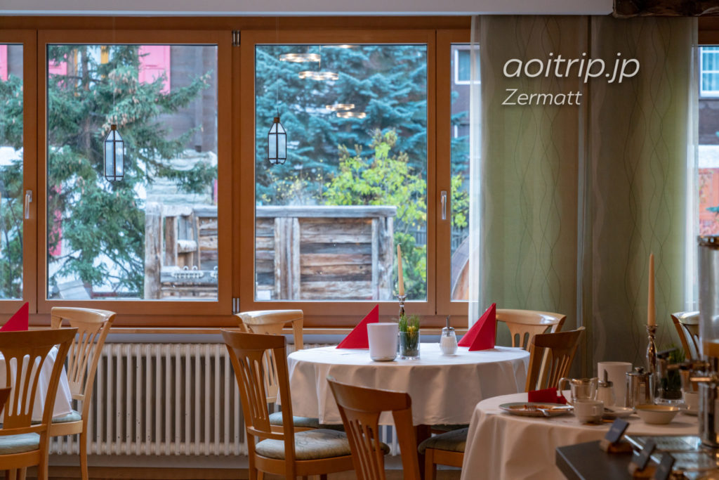 ホテル ブリストル スイス ツェルマットの朝食