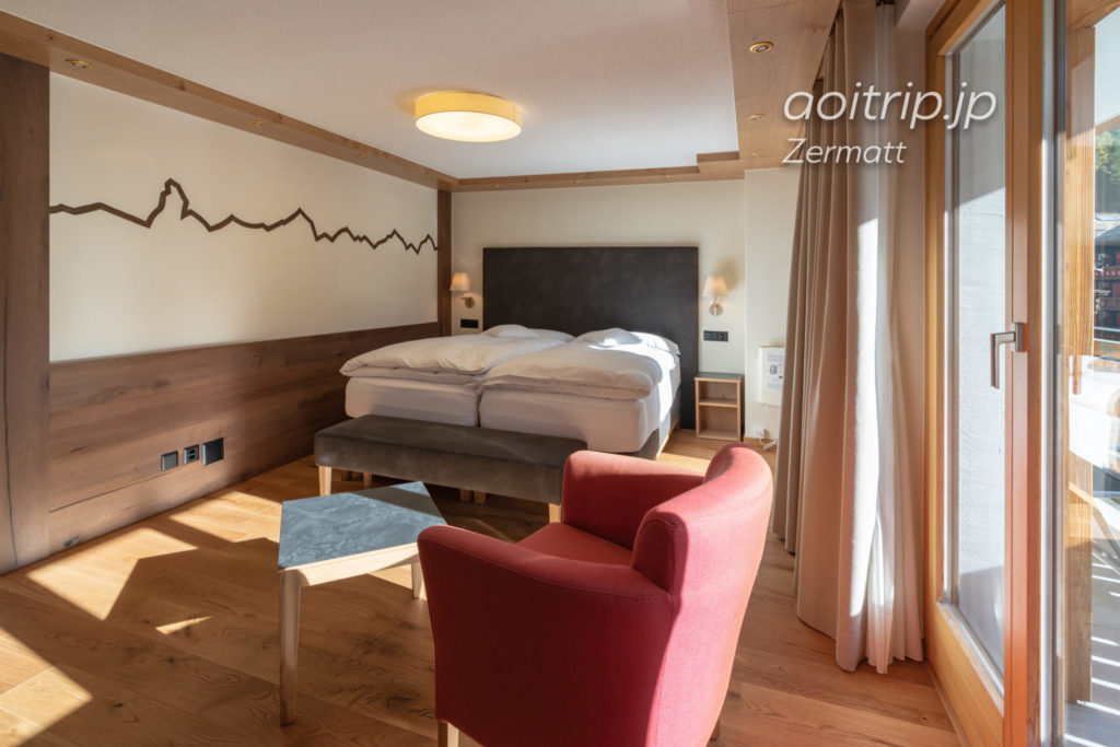 ホテル クロンヌ スペリオール ツェルマットの客室