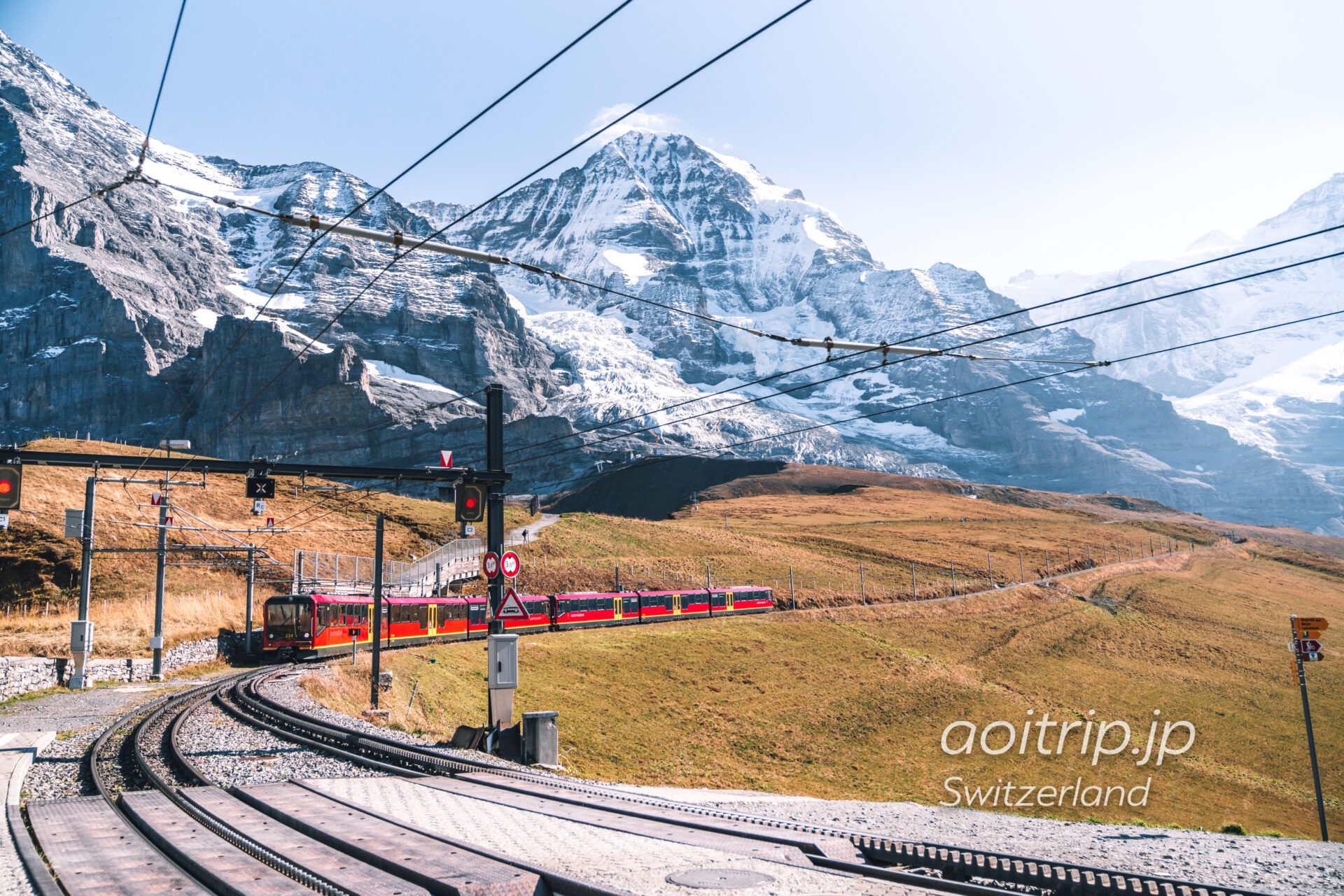 スイスのユングフラウ鉄道