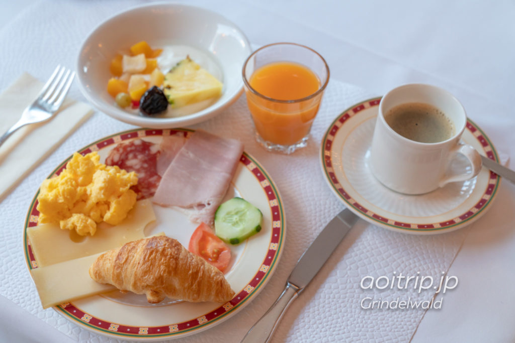 ホテル クロイツ & ポスト グリンデルヴァルトの朝食