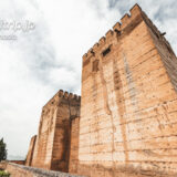 アルハンブラ宮殿のアルカサバ　オメナッヘの塔とケブラーダの塔