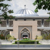 マレーシア プトラジャヤ 鉄のモスクの外観写真