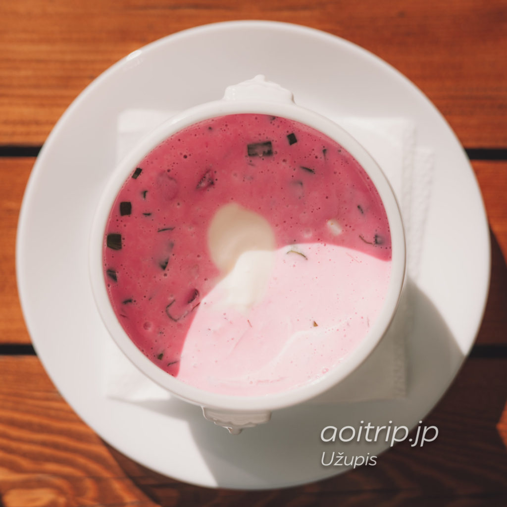 Užupio kavinė Lithuanian Cold Beatroot Soup