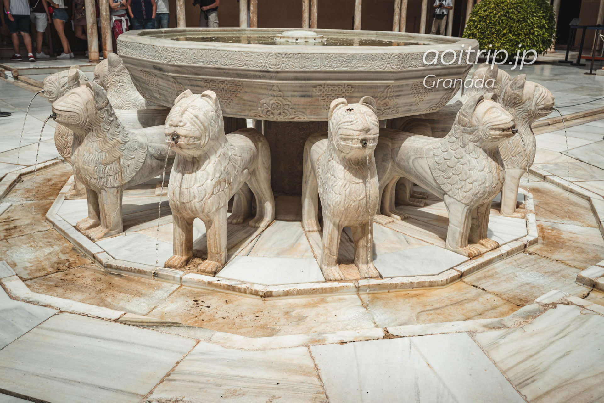 アルハンブラ宮殿のライオン宮 Leones　ライオンの中庭
