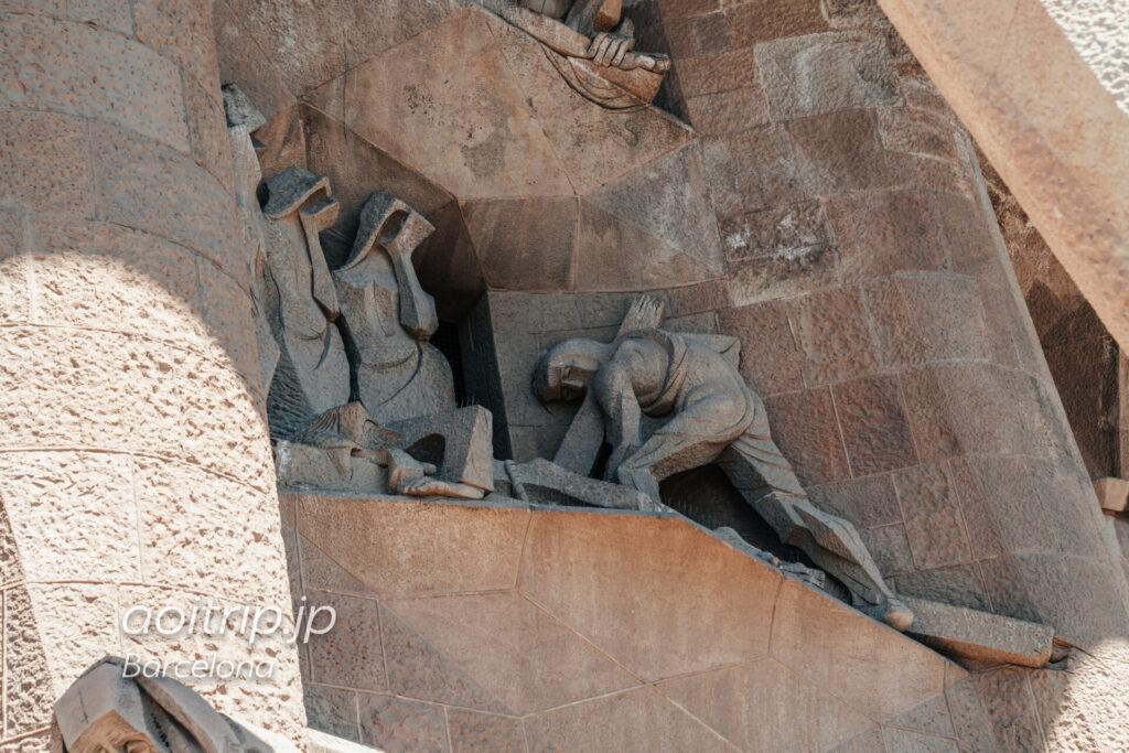 Basílica de la Sagrada Família(Façana de la Passió, Longinus on a horse)