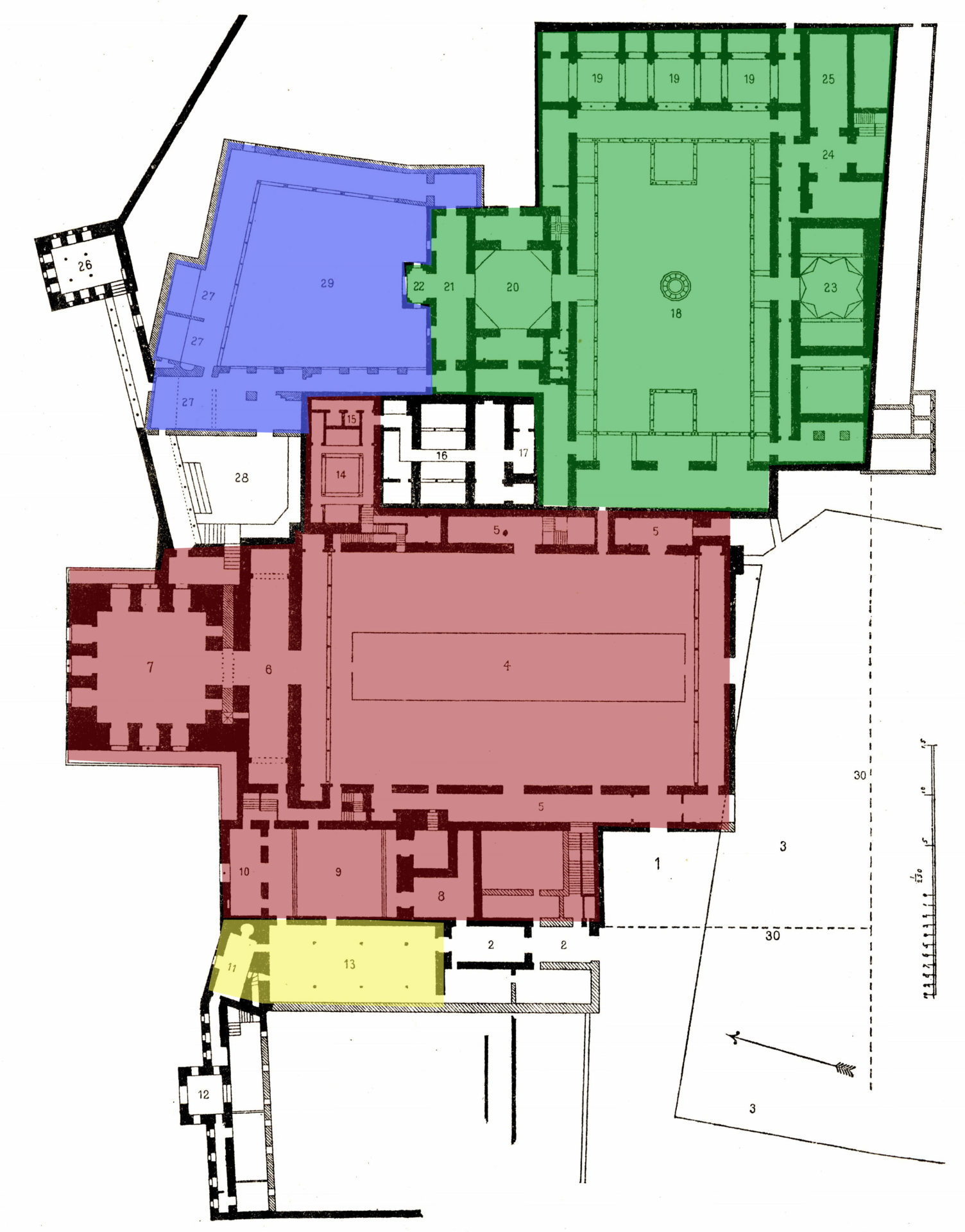 アルハンブラ宮殿の案内図