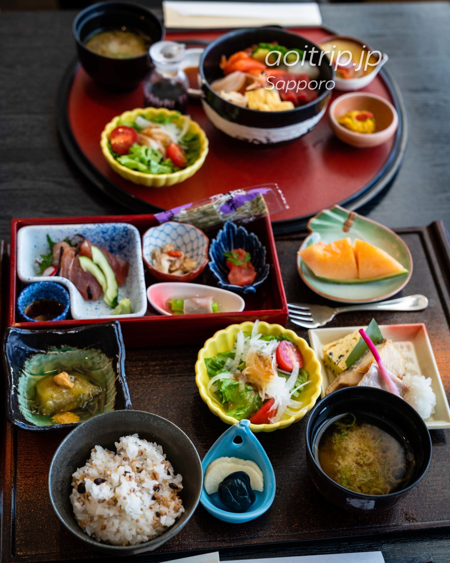 JRタワーホテル日航札幌の35Fレストラン丹頂の朝食