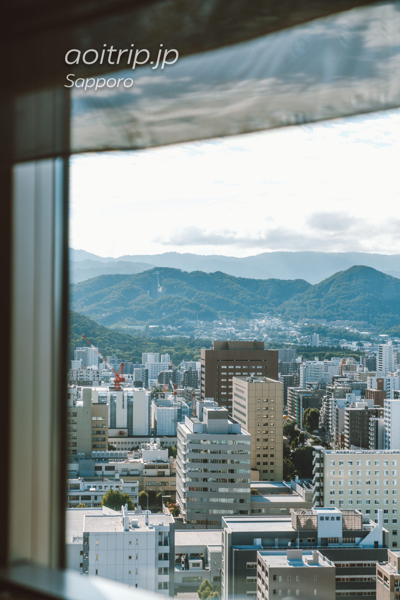 札幌プリンスホテル28FのスカイラウンジTop of Princeの眺望