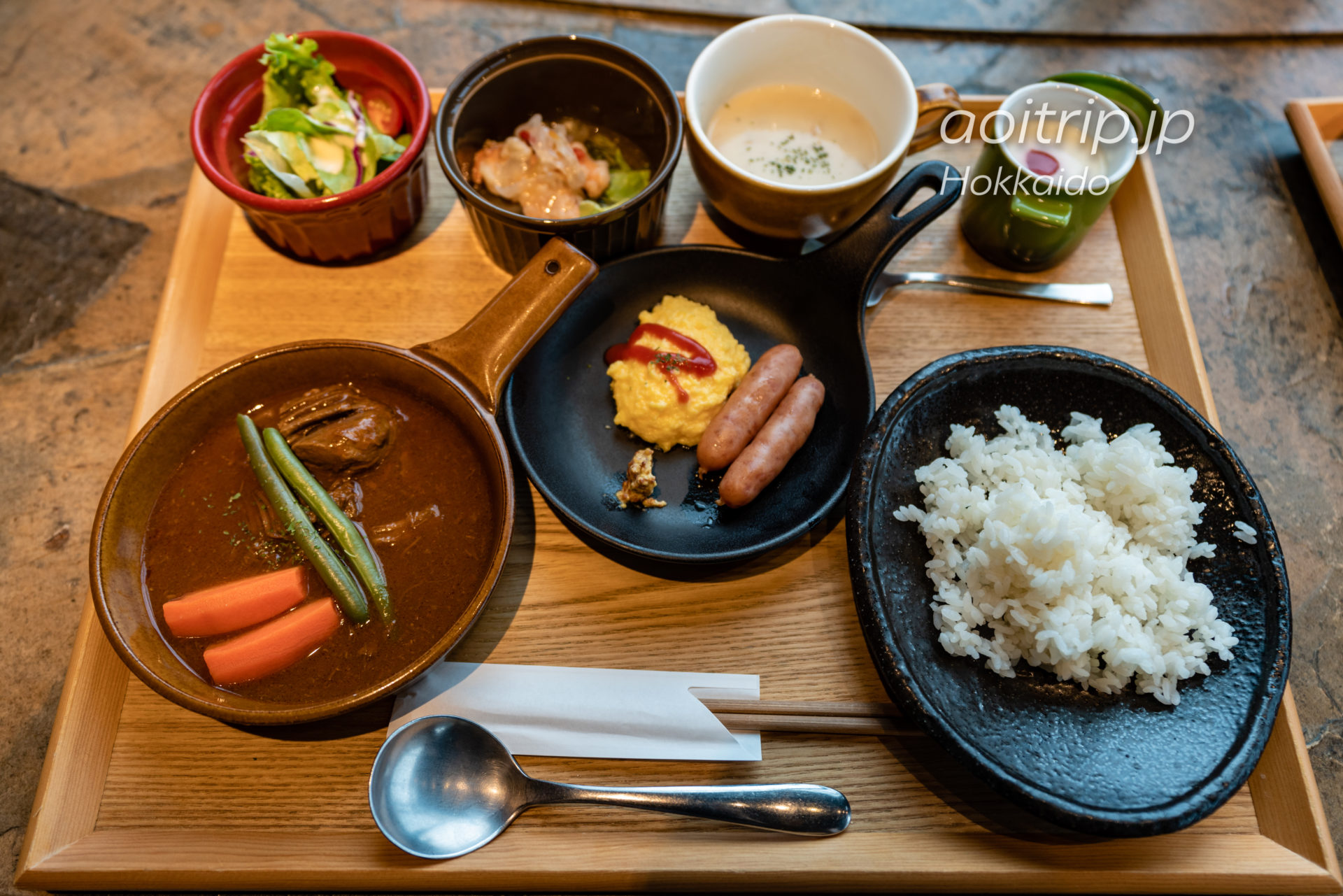 星野リゾートトマム〜鉄板焼きの店〜 GRILLED・AGIの朝食 自家製とろとろビーフシチュー