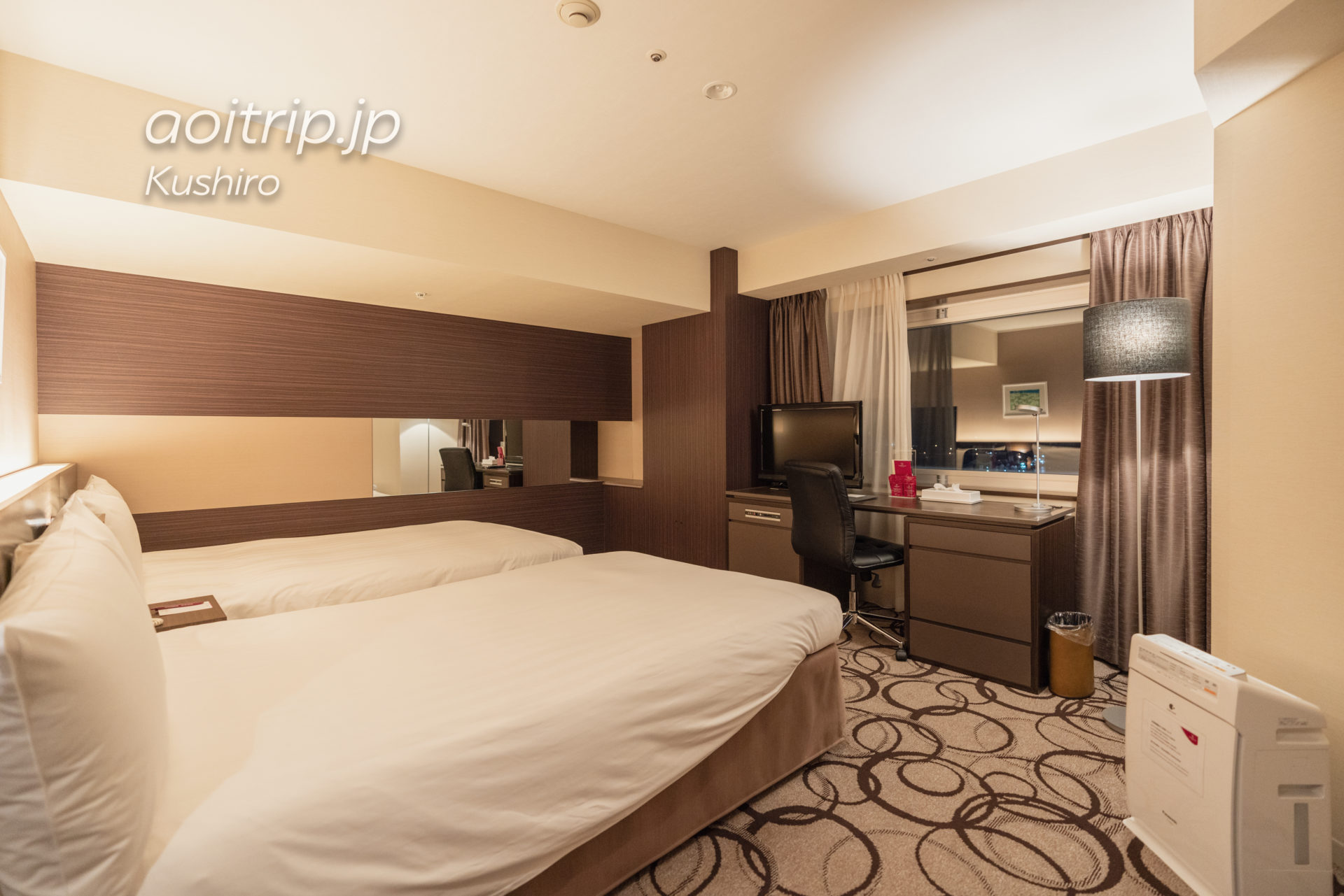 ANAクラウンプラザホテル釧路 ANA Crowne Plaza Hotel Kushiro コーナーツインルームの客室