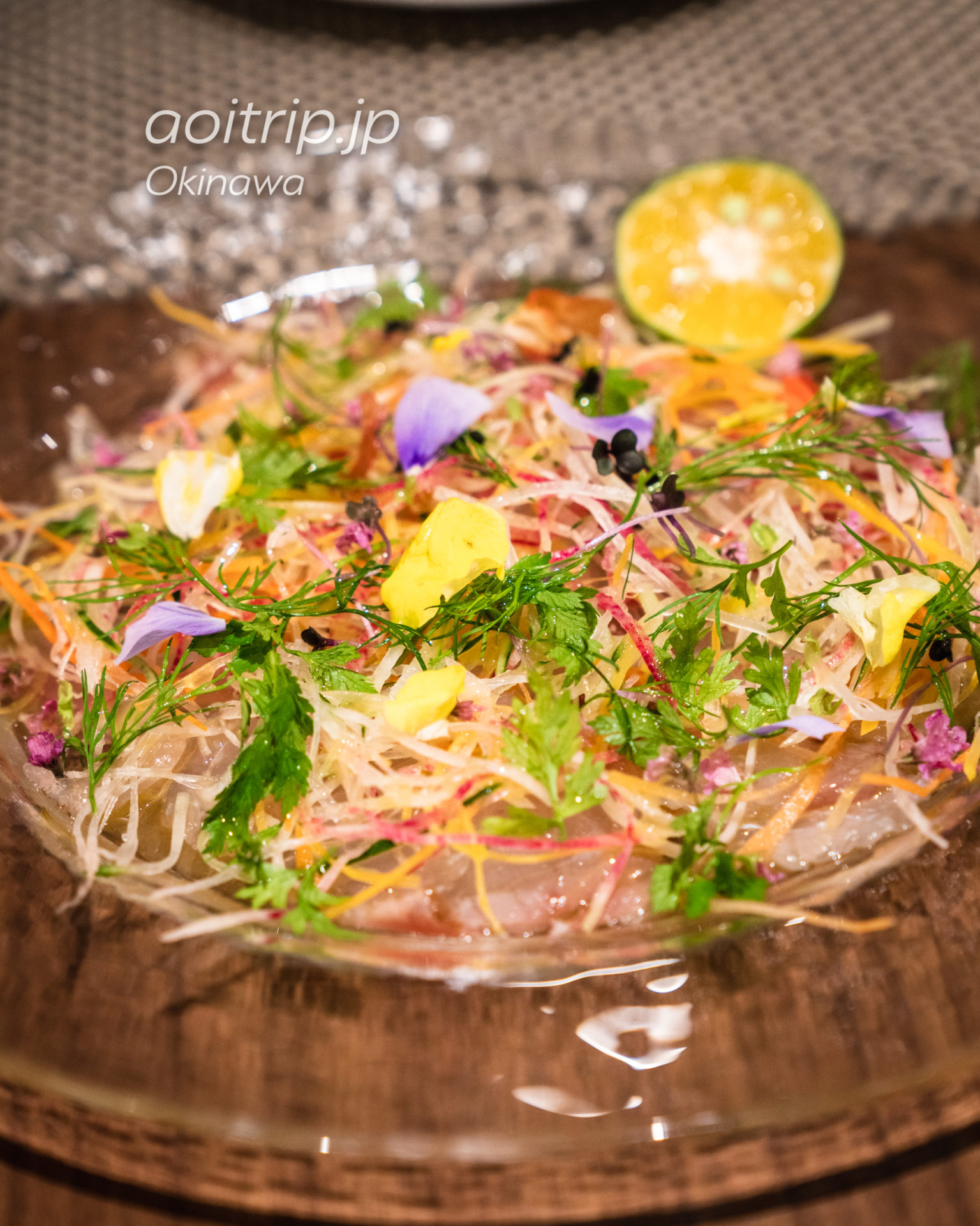 シェラトン沖縄サンマリーナリゾート レストランThe Grill 鮮魚のカルパッチョ