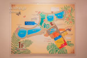 オキナワ マリオット リゾート & スパのプール案内図