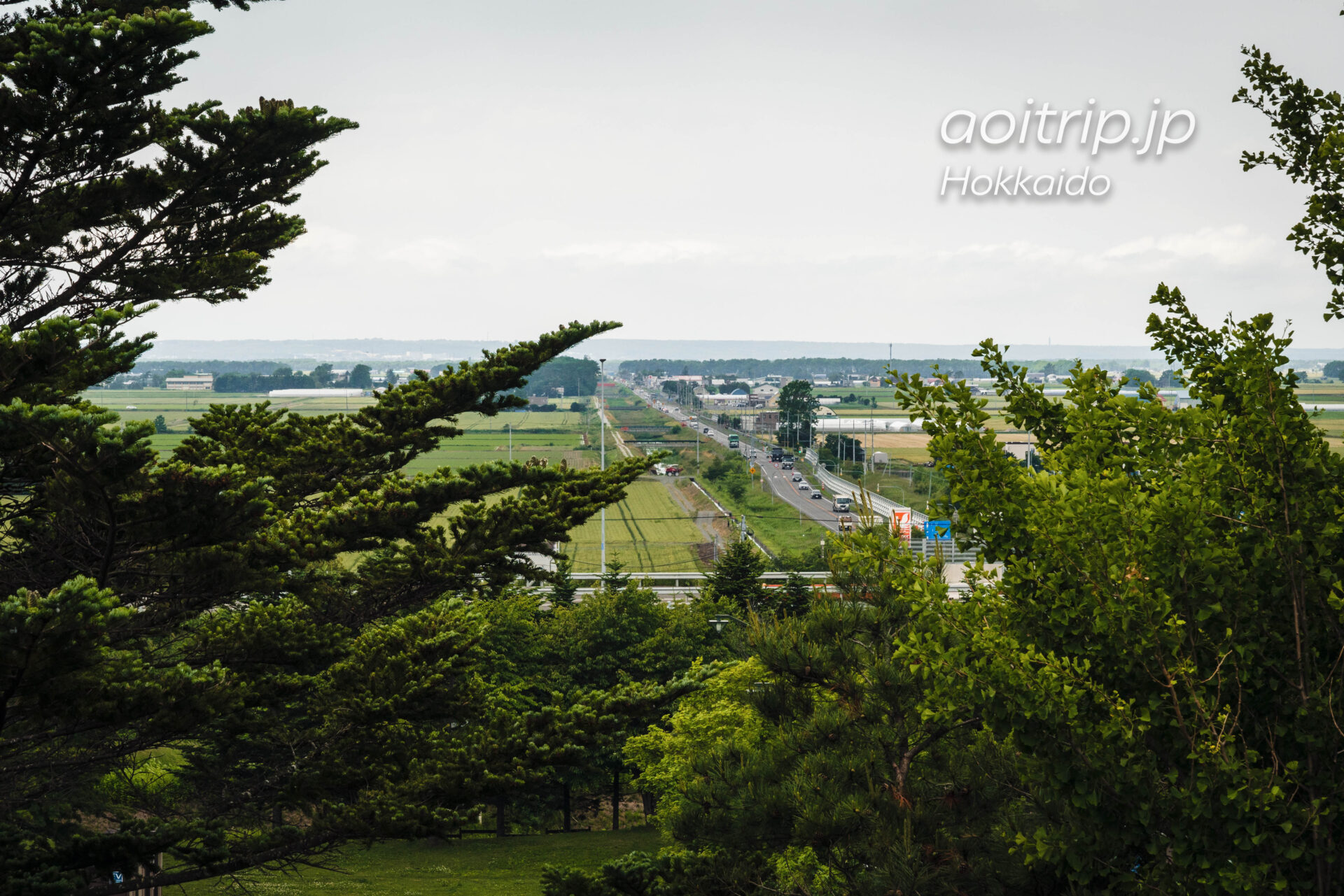 道の駅マオイの丘公園展望台からの景色